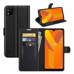 For Wiko Y62 Litchi Texture Horizontal Flip Protective Case with Holder & Card Slots & Wallet(Black)