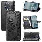 For Nokia 6.3 Mandala Embossing Pattern Horizontal Flip Leather Case with Holder & Card Slots & Wallet & Lanyard(Black)