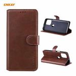 For Motorola Moto G100 / Edge S ENKAY Hat-Prince Horizontal Flip PU Leather Case with Holder & Card Slots & Wallet(Brown)