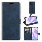 For Blackview A70 Retro Calf Pattern Buckle Horizontal Flip Leather Case with Holder & Card Slots & Wallet(Blue)