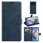 For Xiaomi Mi 11 Ultra Retro Calf Pattern Buckle Horizontal Flip Leather Case with Holder & Card Slots & Wallet(Blue)