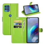 For Motorola Moto Edge S / G100 Litchi Texture Horizontal Flip Protective Case with Holder & Card Slots & Wallet(Green)