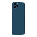 For iPhone 12 Pro Max PINWUYO Touching Series Liquid Silicone TPU Shockproof Case(Blue)
