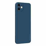 For iPhone 12 mini PINWUYO Touching Series Liquid Silicone TPU Shockproof Case(Blue)