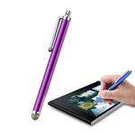 AT-19 Silver Fiber Pen Tip Stylus Capacitive Pen Mobile Phone Tablet Universal Touch Pen(Purple)