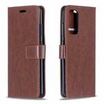 For Samsung Galaxy S21 Crazy Horse Texture Horizontal Flip Leather Case with Holder & Card Slots & Wallet & Photo Frame(Brown)