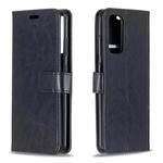 For Motorola Moto G50 Crazy Horse Texture Horizontal Flip Leather Case with Holder & Card Slots & Wallet & Photo Frame(Black)