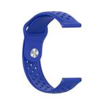 For Samsung Galaxy S3 / Galaxy Watch 46mm Vent Hole Silicone Watch Band(Royal Blue)