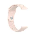 For Samsung Galaxy S3 / Galaxy Watch 46mm Vent Hole Silicone Watch Band(Light Pink)