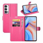 For OPPO Reno5 Pro+ / Find X3 Neo Litchi Texture Horizontal Flip Protective Case with Holder & Card Slots & Wallet(Rose Red)