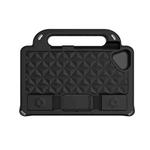 For Samsung Galaxy Tab A7 Lite T220 / T225 Diamond Series EVA  Anti-Fall Shockproof Sleeve Protective Shell Case with Holder & Strap(Black)
