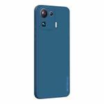 For Xiaomi Mi 11 Pro PINWUYO Touching Series Liquid Silicone TPU Shockproof Case(Blue)