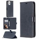For iPhone 13 Pro Crazy Horse Texture Horizontal Flip Leather Case with Holder & Card Slots & Wallet & Photo Frame (Black)