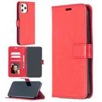 For iPhone 13 Pro Crazy Horse Texture Horizontal Flip Leather Case with Holder & Card Slots & Wallet & Photo Frame (Red)