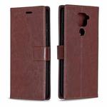 For Xiaomi Redmi Note 9 5G Crazy Horse Texture Horizontal Flip Leather Case with Holder & Card Slots & Wallet & Photo Frame(Brown)