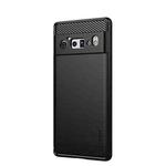 For Google Pixel 6 Pro MOFI Gentleness Series Brushed Texture Carbon Fiber Soft TPU Case(Black)