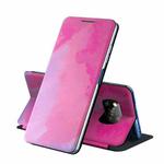 For Xiaomi Poco X3 NFC Voltage Watercolor Pattern Skin Feel Horizontal Flip PU Leather Case with Holder(Purple)