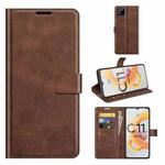 For OPPO Realme C11 2021 Retro Calf Pattern Buckle Horizontal Flip Leather Case with Holder & Card Slots & Wallet(Dark Brown)