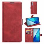 For TCL 20S / 20 5G /20L / 20L+ Retro Calf Pattern Buckle Horizontal Flip Leather Case with Holder & Card Slots & Wallet(Red)