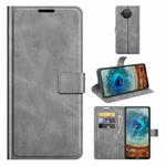 For Nokia X10 / X20 Retro Calf Pattern Buckle Horizontal Flip Leather Case with Holder & Card Slots & Wallet(Grey)