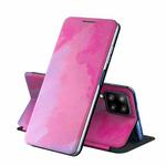 For Samsung Galaxy A42 5G Voltage Watercolor Pattern Skin Feel Magnetic Horizontal Flip PU Leather Case with Holder(Purple)