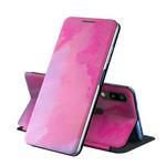 For Samsung Galaxy A20/A30 Voltage Watercolor Pattern Skin Feel Magnetic Horizontal Flip PU Leather Case with Holder(Purple)