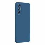 For OPPO Reno5 Pro Plus / Find X3 NEO PINWUYO Touching Series Liquid Silicone TPU Shockproof Case(Blue)