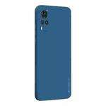 For vivo X60 PINWUYO Touching Series Liquid Silicone TPU Shockproof Case(Blue)