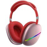 AKZ MAX10 Head-mounted RGB Wireless Bluetooth Music Headset With Microphone, Supports TF Card(Red)
