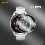 10 PCS For Huawei WATCH 3 Pro 48mm ENKAY Hat-Prince 3D Full Coverage Soft PC Edge + PMMA HD Screen Protector Film