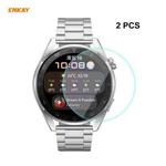 2 PCS For Huawei WATCH 3 Pro 48mm ENKAY Hat-Prince 0.2mm 9H 2.15D Curved Edge Tempered Glass Screen Protector Watch Film