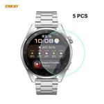 5 PCS For Huawei WATCH 3 Pro 48mm ENKAY Hat-Prince 0.2mm 9H 2.15D Curved Edge Tempered Glass Screen Protector Watch Film