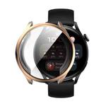 For Huawei Watch 3 46mm ENKAY Hat-Prince Full Coverage Transparent Soft Case TPU HD Clear Cover(Rose Gold)