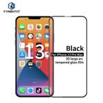 For iPhone 13 Pro Max PINWUYO 9H 3D Curved Full Screen Explosion-proof Tempered Glass Film (Black)