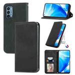 For OnePlus Nord N200 5G Retro Skin Feel Business Magnetic Horizontal Flip Leather Case with Holder & Card Slots & Wallet & Photo Frame(Black)