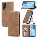 For vivo iQOO Neo 5 Retro Skin Feel Business Magnetic Horizontal Flip Leather Case with Holder & Card Slots & Wallet & Photo Frame(Brown)