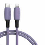 ENKAY Hat-Prince ENK-CB209 PD 20W 3A Type-C to 8 Pin Silicone Data Sync Fast Charging Cable, Cable Length: 1.2m(Purple)