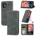 For iPhone 13 Pro Max  Retro Skin Feel Business Magnetic Horizontal Flip Leather Case With Holder & Card Slots & Wallet & Photo Frame(Gray)