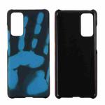 Paste Skin + PC Thermal Sensor Discoloration Case For Samsung Galaxy A32 4G(Black Blue)