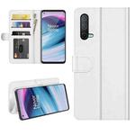For OnePlus Nord CE 5G R64 Texture Single Horizontal Flip Protective Case with Holder & Card Slots & Wallet& Photo Frame(White)