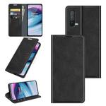 For OnePlus Nord CE 5G Retro-skin Business Magnetic Suction Leather Case with Holder & Card Slots & Wallet(Black)
