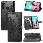 For Blackview A80 Pro Mandala Flower Embossed Horizontal Flip Leather Case with Holder & Three Card Slots & Wallet & Lanyard(Black)