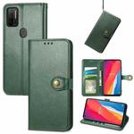 For Ulefone Note 11 Plus Solid Color Leather Buckle Phone Case with Lanyard & Photo Frame & Card Slot & Wallet & Stand Function(Green)