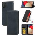 For Samsung Galaxy A03s 164mm Retro Skin Feel Magnetic Horizontal Flip Leather Case with Holder & Card Slots & Wallet & Photo Frame(Black)