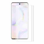 For Honor 50 2 PCS ENKAY Hat-Prince 3D Curved Full Coverage PET Hot Bending HD Screen Protector Soft Film Support Fingerprint Unlock