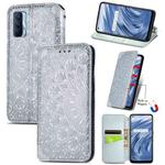 For OPPO Realme V15 5G Blooming Mandala Embossed Pattern Magnetic Horizontal Flip Leather Case with Holder & Card Slots & Wallet(Gray)