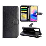 For Xiaomi Redmi Note10 5G /  Poco M3 Pro Crazy Horse Texture Leather Horizontal Flip Protective Case with Holder & Card Slots & Wallet & Photo Frame(Black)
