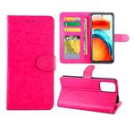 For Xiaomi Redmi Note10 Pro 5G / Poco X3 GT 5G Crazy Horse Texture Leather Horizontal Flip Protective Case with Holder & Card Slots & Wallet & Photo Frame(Rose Red)