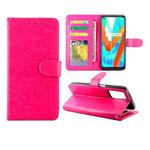 For OPPO Narzo 30 5G / Realme V13 5G / Realme 8 5G / Realme Q3I 5G Crazy Horse Texture Leather Horizontal Flip Protective Case with Holder & Card Slots & Wallet & Photo Frame(Rose Red)