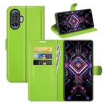 For Xiaomi Poco F3 GT Litchi Texture Horizontal Flip Protective Case with Holder & Card Slots & Wallet(Green)